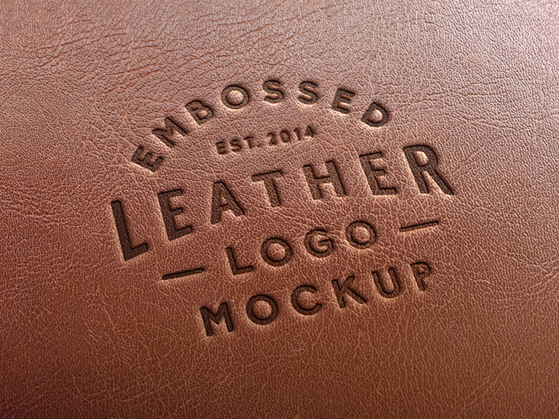 Leather Stamping Logo MockUp