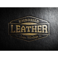 Leather Stamping Logo MockUp