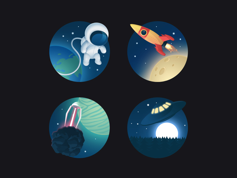 Space Icon Set