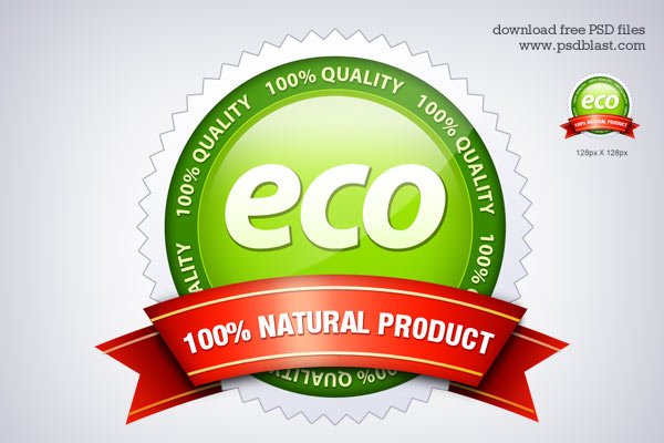 Eco Friendly Seal icon