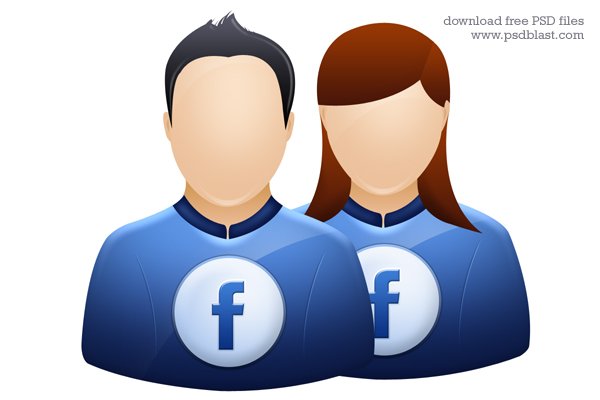 Facebook user icon, twitter avatar graphic, deviantart profile icon PSD