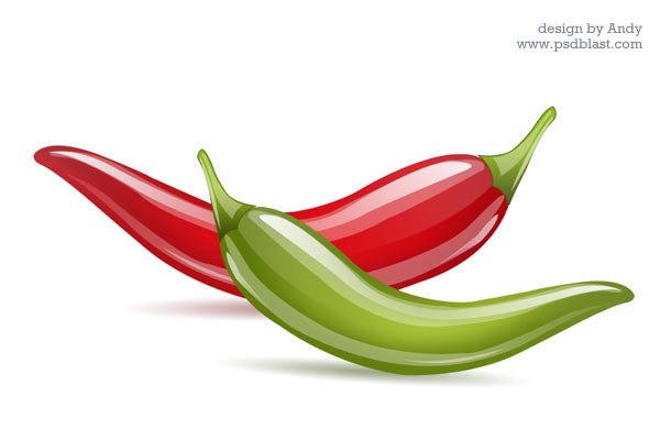 Hot Red & Green Chili Icon