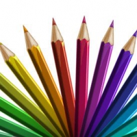 Free PSD Colored Pencils Graphics