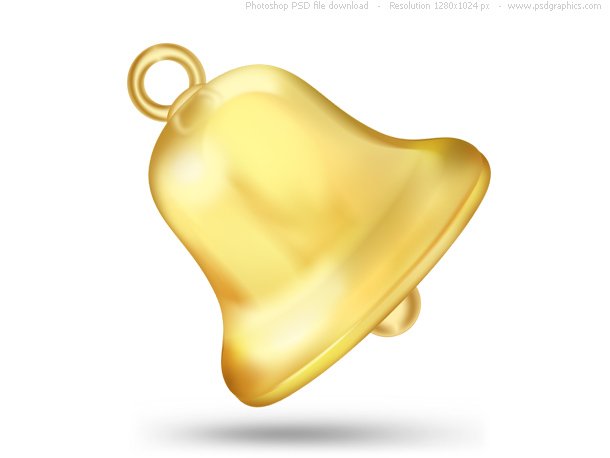 PSD Gold Bell Icon