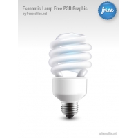 Economic Lamp Free PSD Graphic