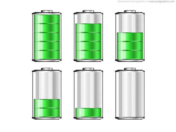 Battery Levels Icons
