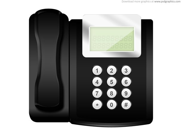 Modern Office Telephone Icon 