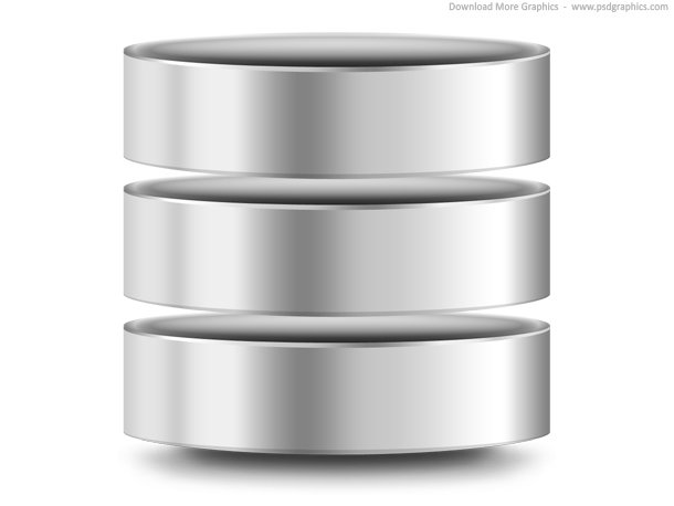 Silver Computer Database Icon