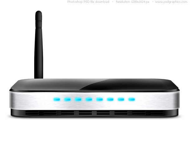 PSD Wireless Router Icon