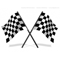 Checkered Flags PSD Icon
