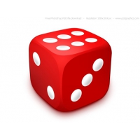 PSD Red Dice Icon