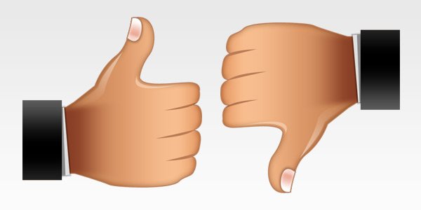 Thumbs Up, Thumbs Down Icons 