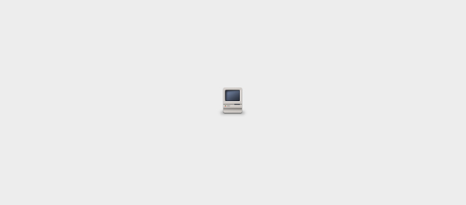 Macintosh Classic Icon PSD