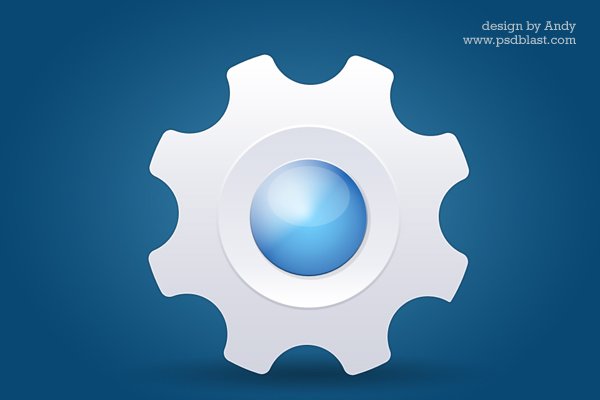 Glossy System Icon PSD