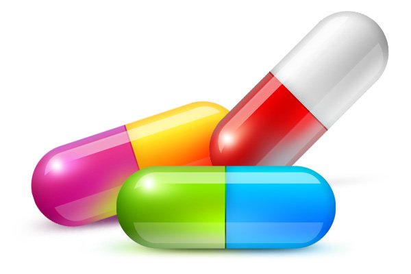 Glossy Medical Pills PSD Template