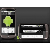 Google Nexus One template PSD