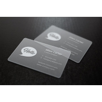 Translucent Business Cards MockUp