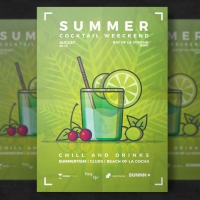 Summer Drink Flyer Template