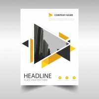 Creative Business Brochure With Triangles