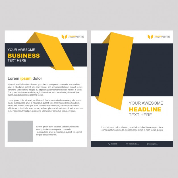 Yellow Business Brochure Template