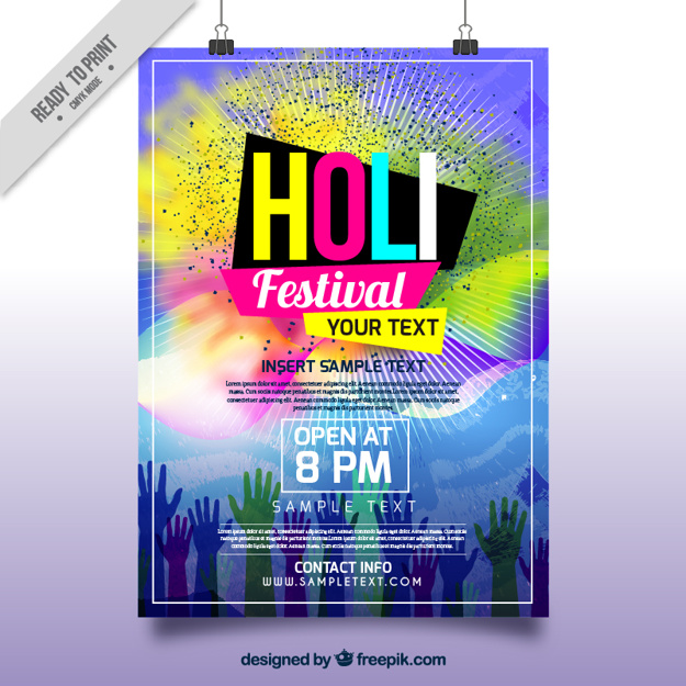 Holi Festival Brochure