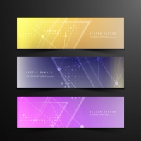 Abstract Modern Technology Banners
