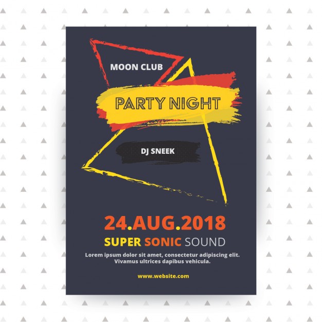Party poster template Design