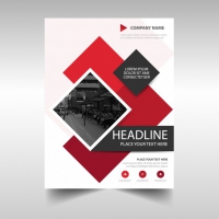 Modern Red Commercial Annual Report Template 