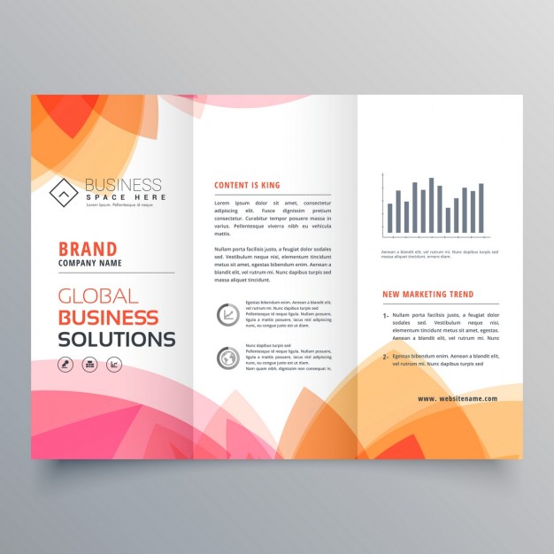 Modern Brochure With Warm Colors