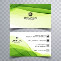 Green Corporate Business Card