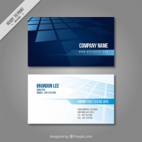 Business Card In Blue Tones