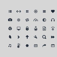 50 Glyph Icons