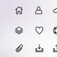 25 Line Icons (PSD & PNG)