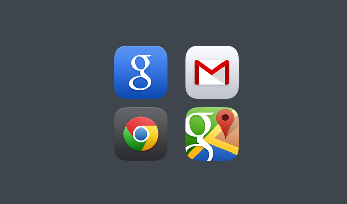 Google iOS 7 App Icons