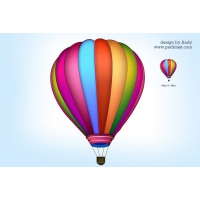 Air Balloon Icon PSD