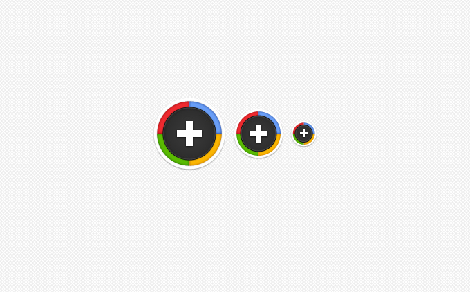 Sexy Round Google Plus Icons