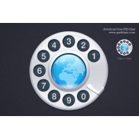 Contact Us Icon (PSD)