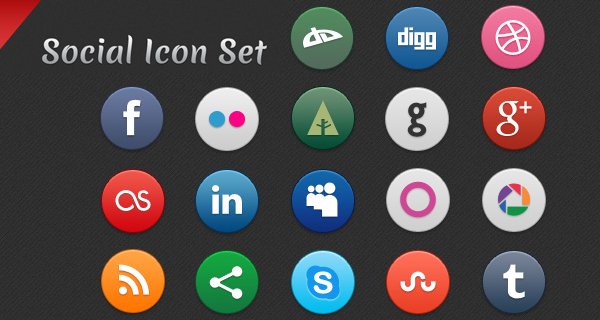 Social Icon Set Icon Social Icon Set Social Media Icons