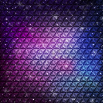 Abstract Embossed Cubic Pattern Violet Background