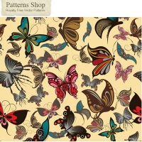 Butterfly pattern background
