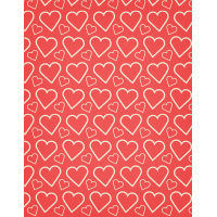 A Heart Outline Free Seamless Vector Pattern