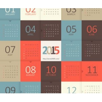 Calendar 2015 Vector Template