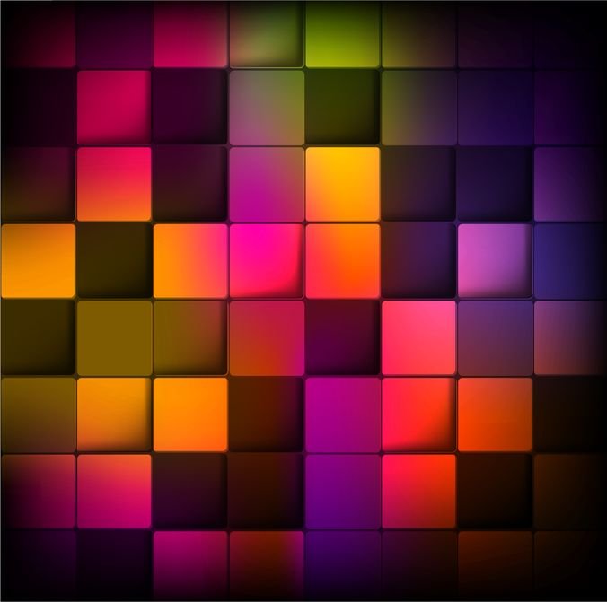 Abstract Background with Colorful Squares