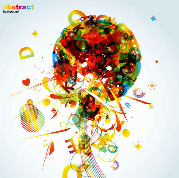 Abstract Colorful Background Elements
