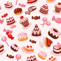 Cartoon Dessert Background