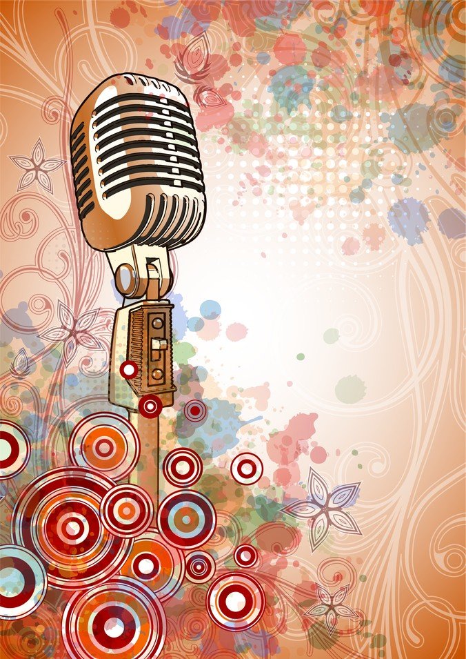 Microphone Bright Background
