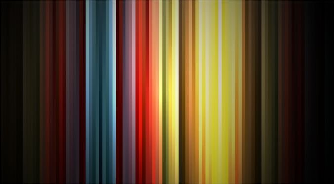 Abstract Rainbow Colors on Black Background