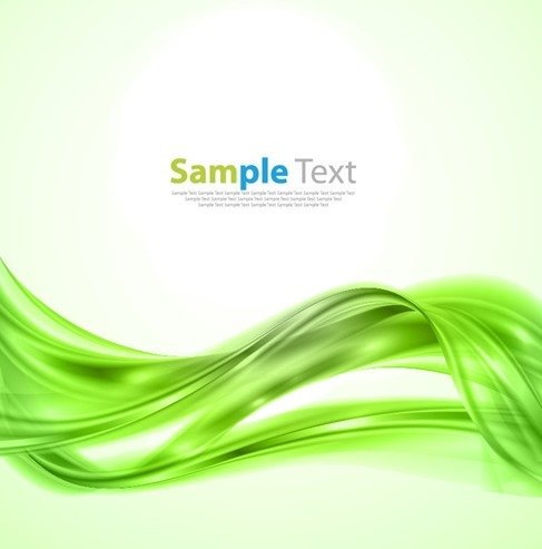 Green Abstract Wave Background