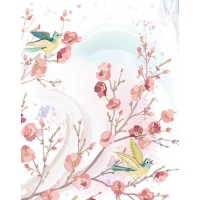 Flowers And Birds Background