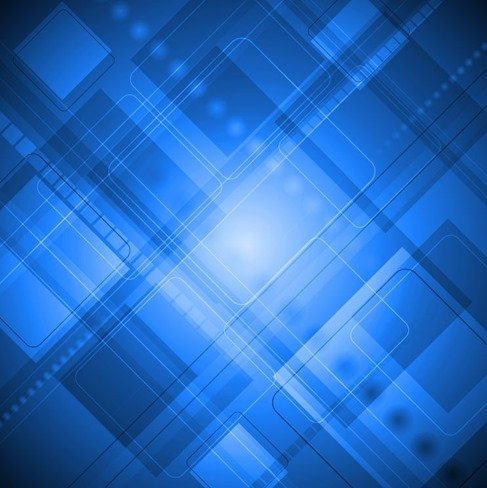 Blue Abstract Design Art Background